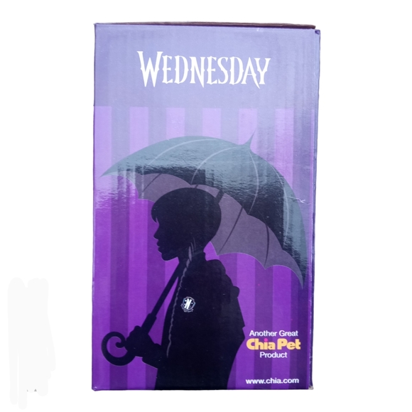 NIB Wednesday Chia Pet Handmade Decorative Planter + FREE GIFT - Picture 3 of 5